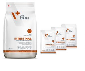 4T Veterinary Diet Cat Intestinal 2kg + 3 x 100G DĀVANĀ